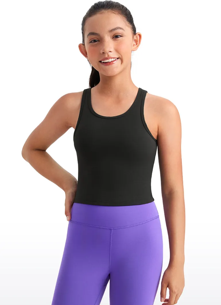 Butterluxe Girls Double Lined Scoop Neck Tank Tops
