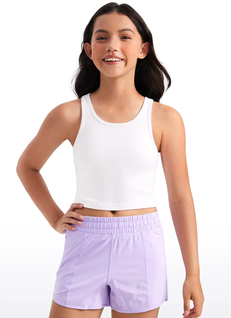 Butterluxe Girls Double Lined Scoop Neck Tank Tops