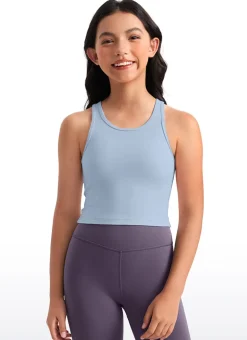 Butterluxe Girls Double Lined Scoop Neck Tank Tops