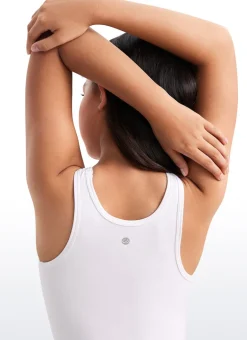 Butterluxe Girls Double Lined Scoop Neck Tank Tops
