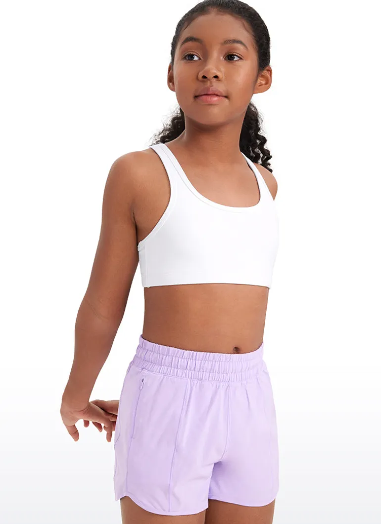 Butterluxe Girls Scoop Neck Racerback Sports Bra