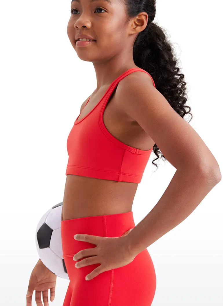 Butterluxe Girls Scoop Neck Racerback Sports Bra