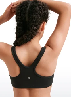 Butterluxe Girls Scoop Neck Racerback Sports Bra