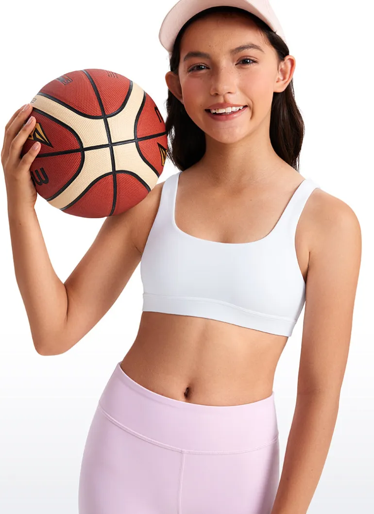 Butterluxe Girls Scoop Neck Sport Bra U Back