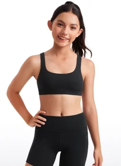 Butterluxe Girls Scoop Neck Sport Bra U Back