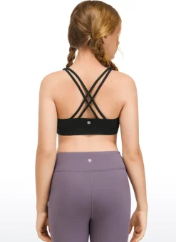 Butterluxe Girls Sport Bra Strappy Back