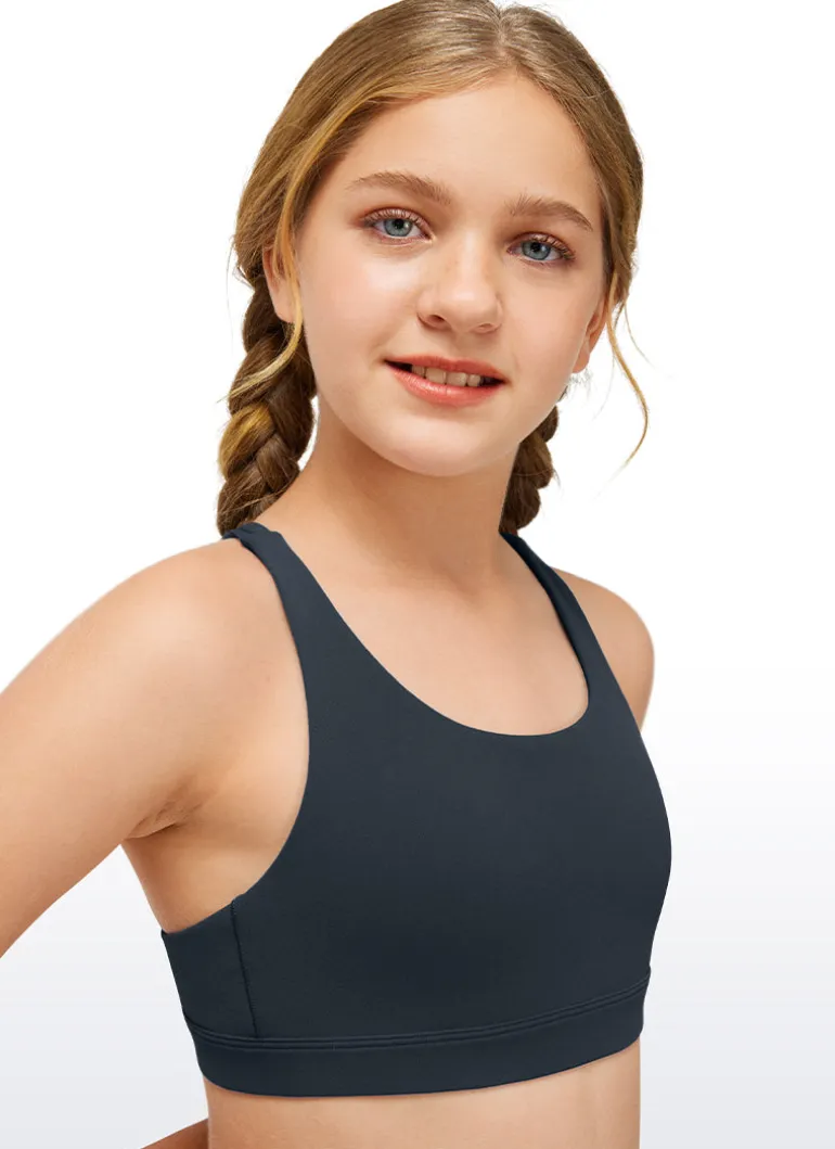 Butterluxe Girls Sport Bra Strappy Back