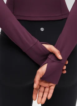 Butterluxe Half Zip Cropped Long Sleeve