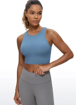 Butterluxe High Neck Racerback Tank