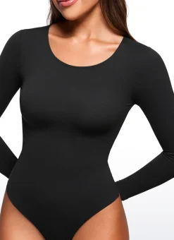 Butterluxe Long Sleeve Crew Neck Bodysuits