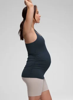 Butterluxe Maternity Built in Bra Ruched Tank
