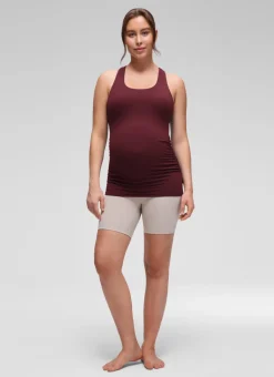 Butterluxe Maternity Built in Bra Ruched Tank