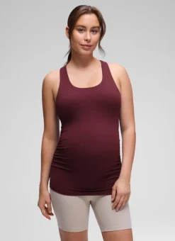 Butterluxe Maternity Built in Bra Ruched Tank