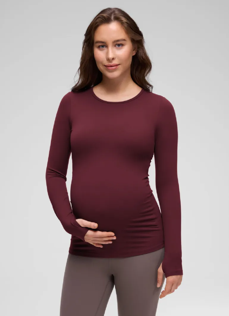 Butterluxe Maternity Crewneck Long Sleeve