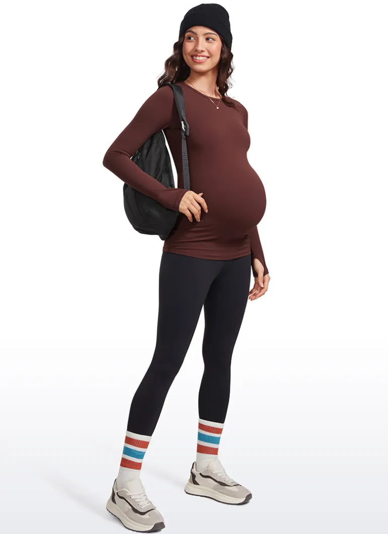 Butterluxe Maternity Crewneck Long Sleeve