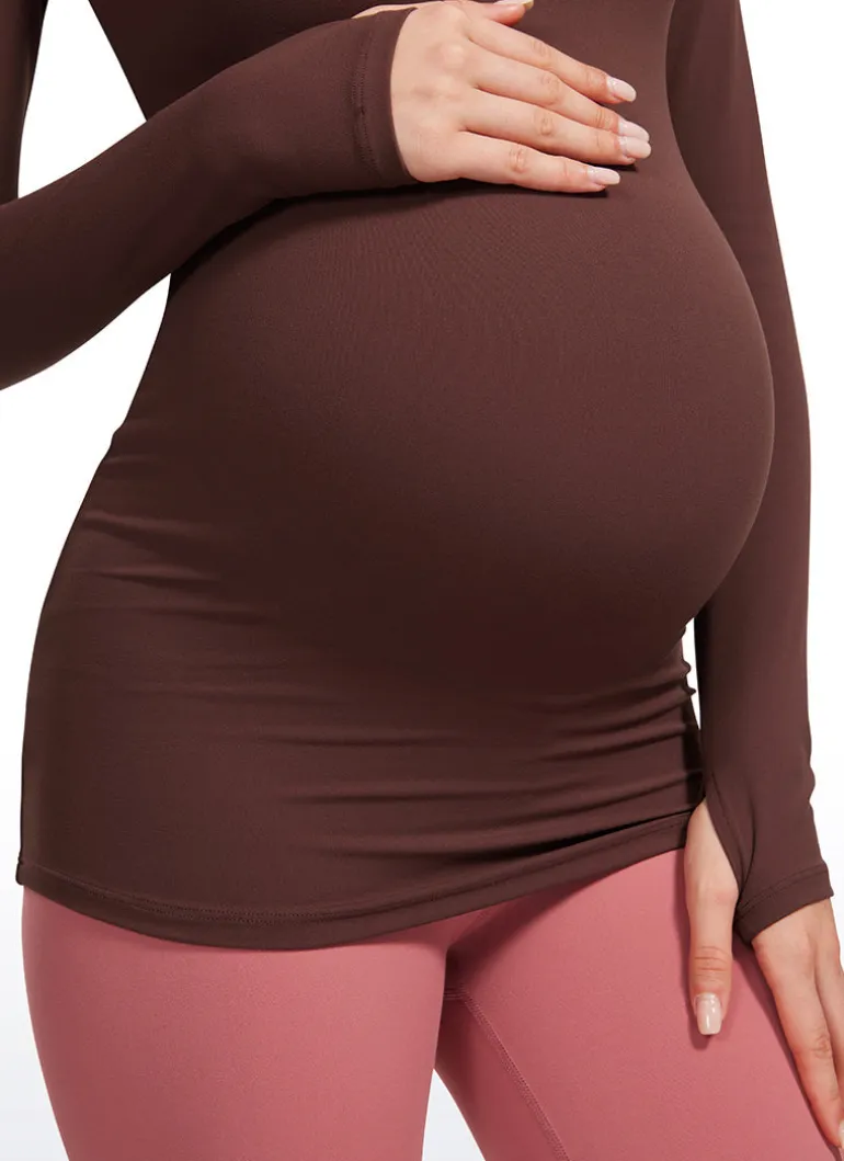 Butterluxe Maternity Crewneck Long Sleeve