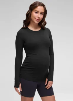 Butterluxe Maternity Crewneck Long Sleeve