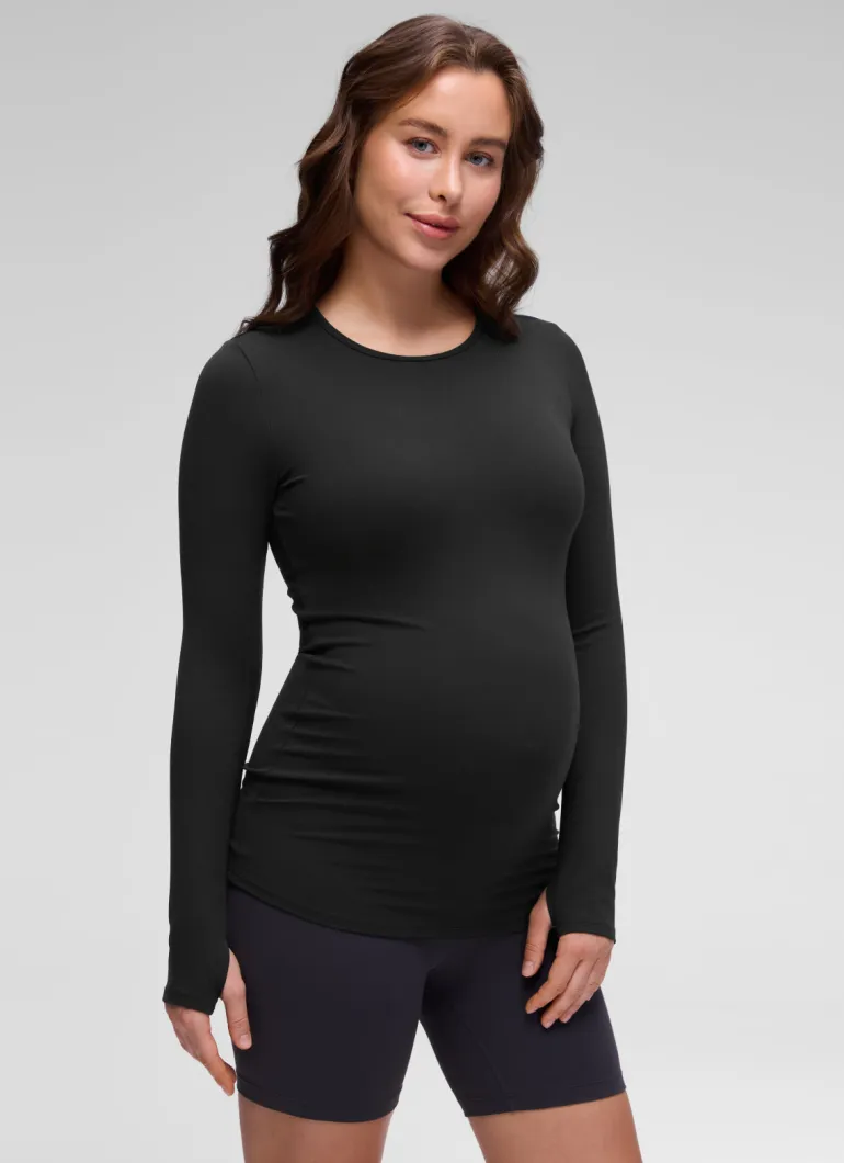 Butterluxe Maternity Crewneck Long Sleeve
