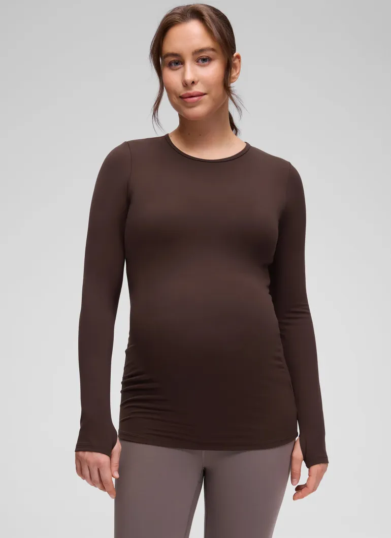 Butterluxe Maternity Crewneck Long Sleeve