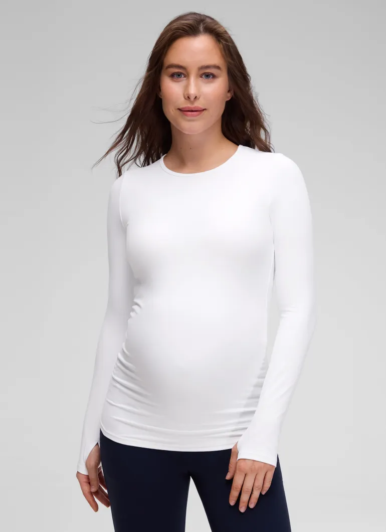 Butterluxe Maternity Crewneck Long Sleeve