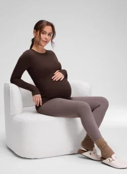 Butterluxe Maternity Crewneck Long Sleeve