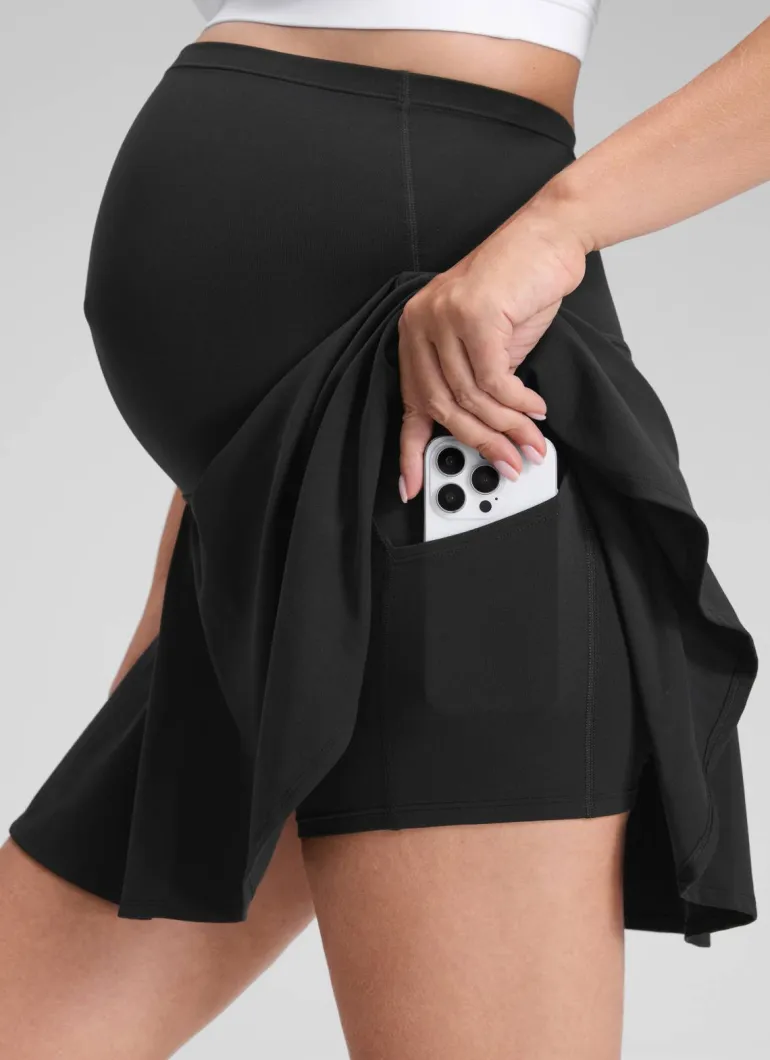 Butterluxe Maternity High Rise Skirt 14.5''