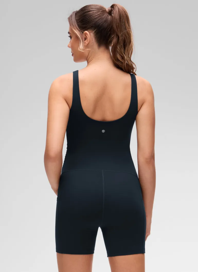Butterluxe Maternity U Neck Pocket Romper 5''