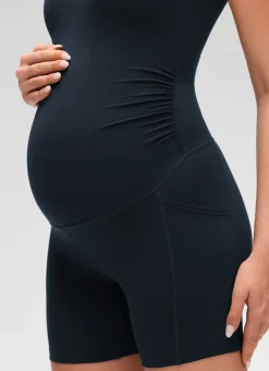 Butterluxe Maternity U Neck Pocket Romper 5''