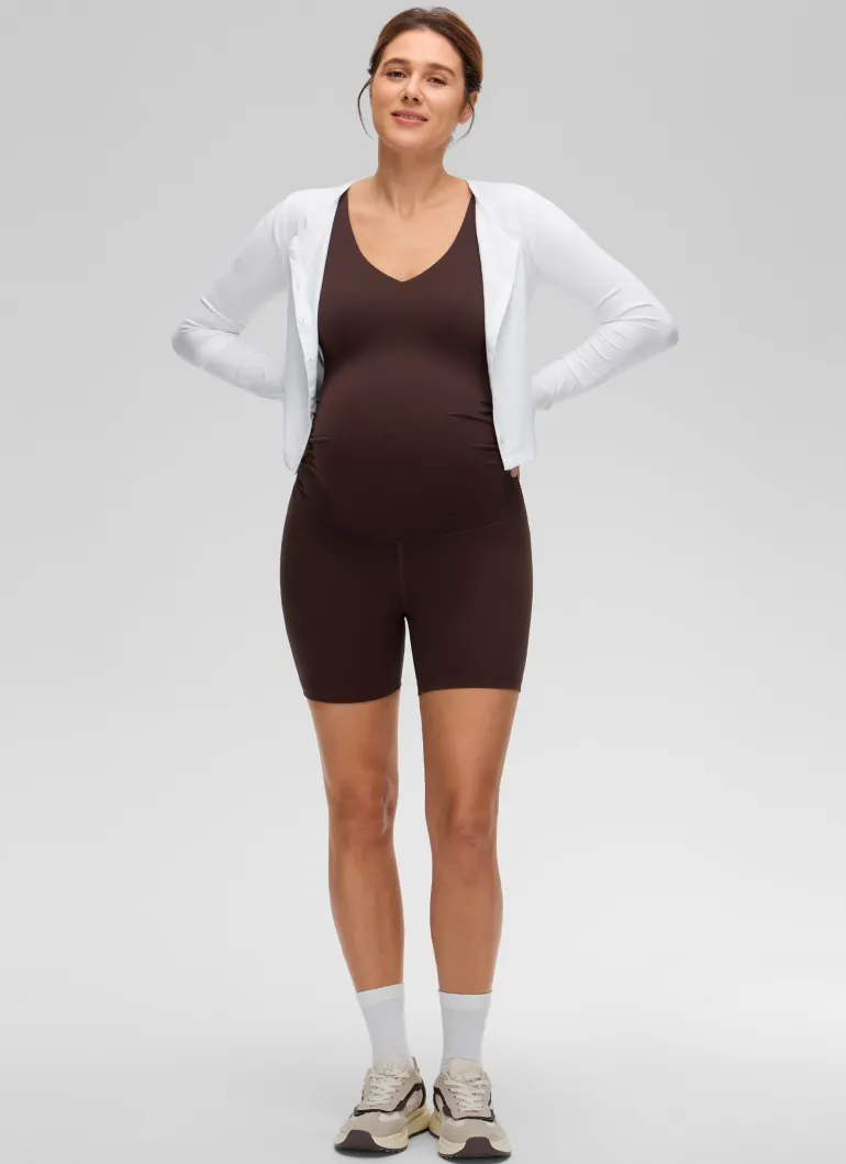 Butterluxe Maternity V Neck Rompers 5''