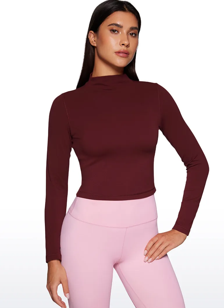 Butterluxe Mock Turtleneck Long Sleeve
