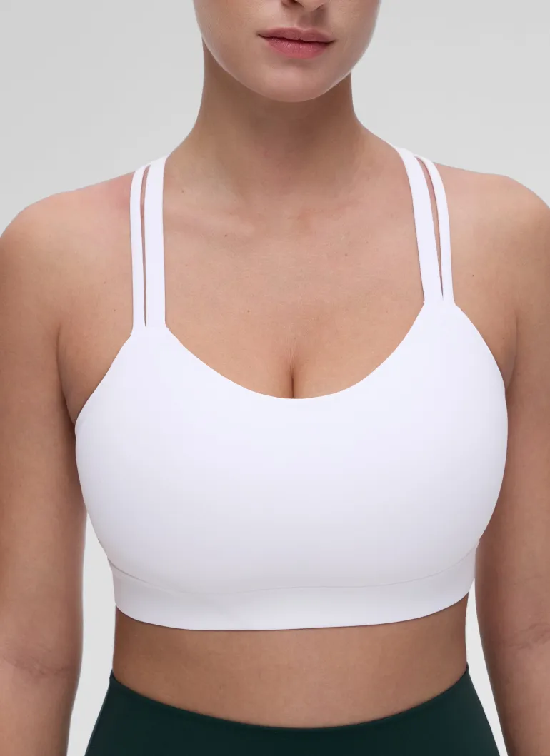 Butterluxe Mold U Neck Double Strap Sports Bra