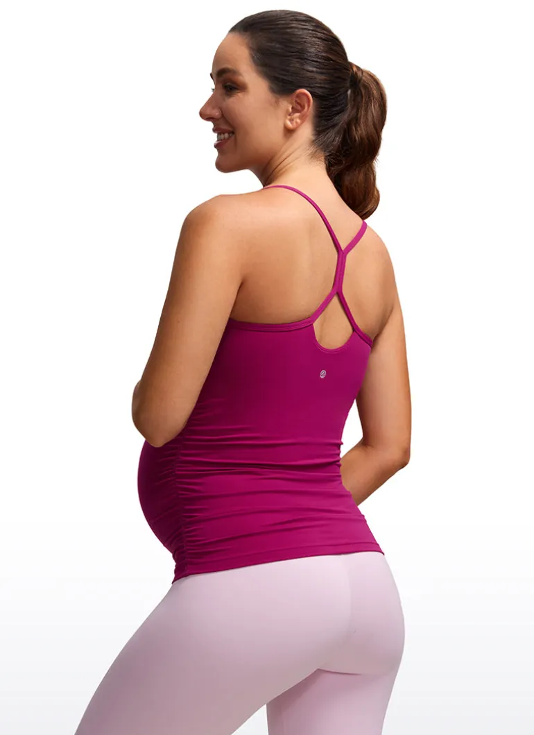 Butterluxe Ruche Sides Y Back Maternity Tank