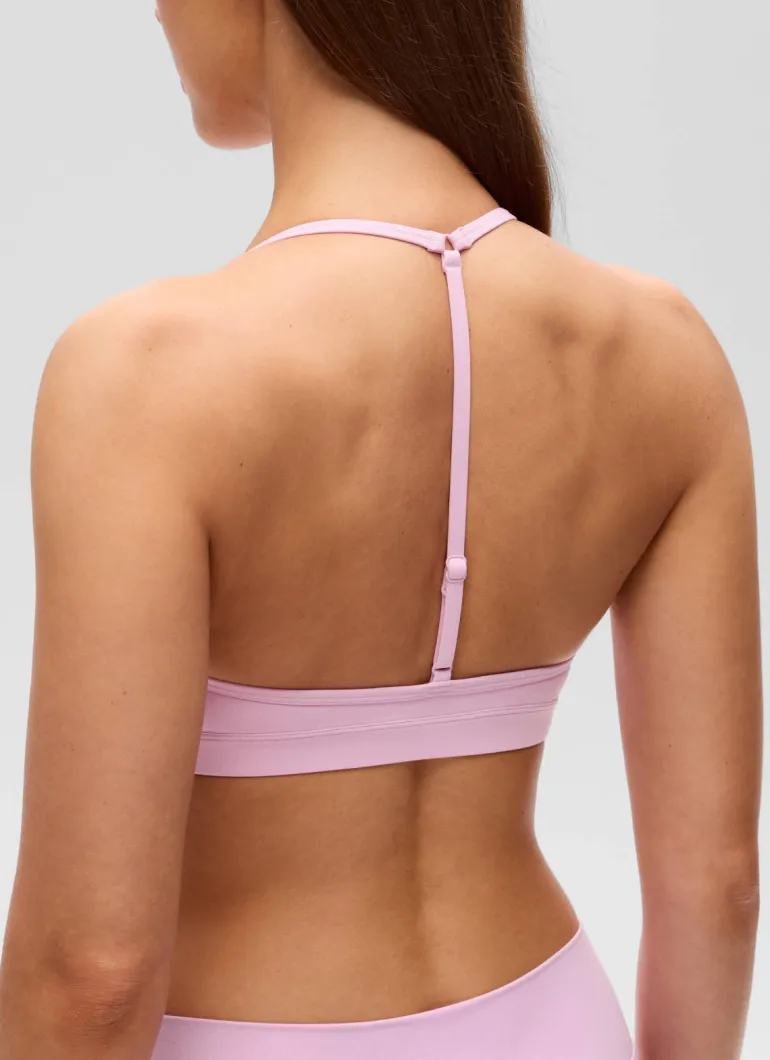 Butterluxe Soft Double Lined T Back Sports Bra