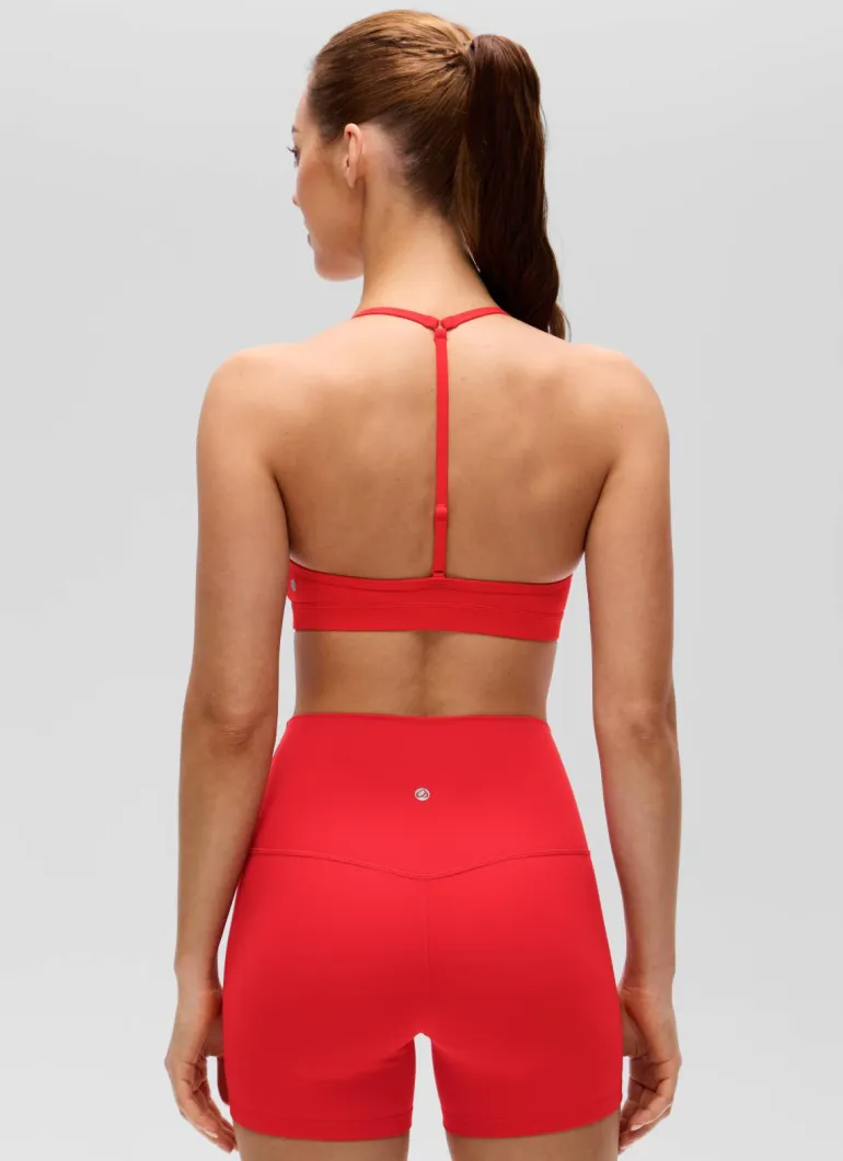 Butterluxe Soft Double Lined T Back Sports Bra