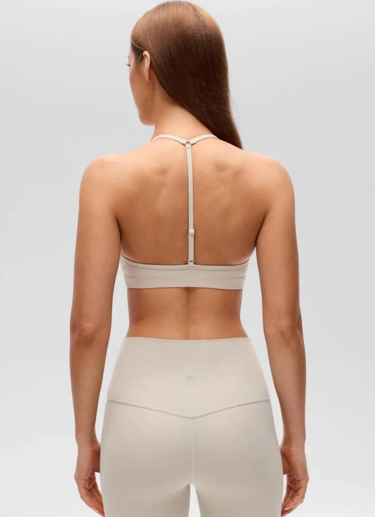 Butterluxe Soft Double Lined T Back Sports Bra