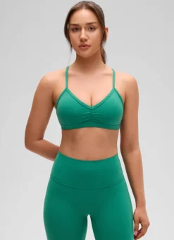 Butterluxe Sports Ruched V Neck Bra