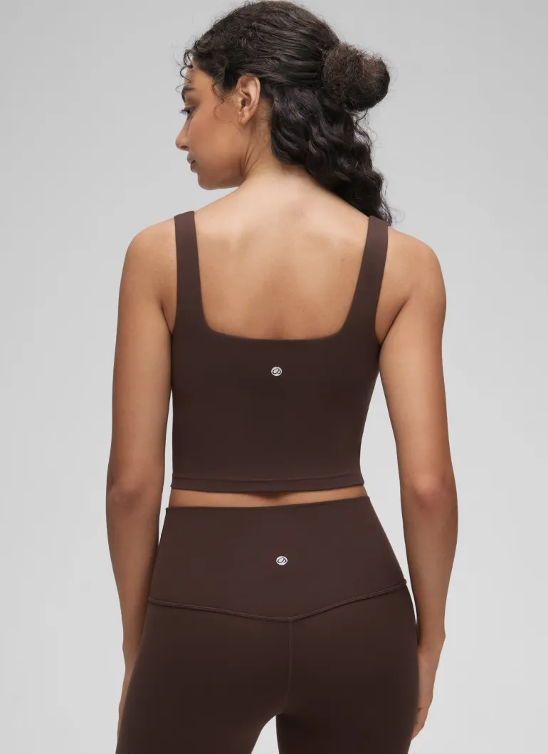 Butterluxe Square Neck Built in Bra Tank