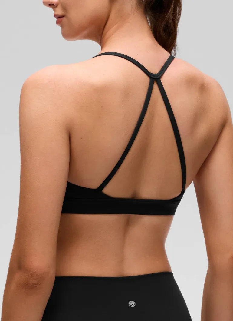 Butterluxe Thin Strap Cross Back Sports Bra