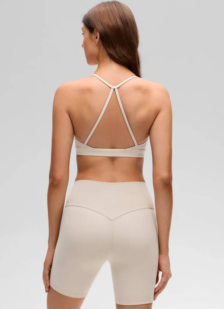 Butterluxe Thin Strap Cross Back Sports Bra