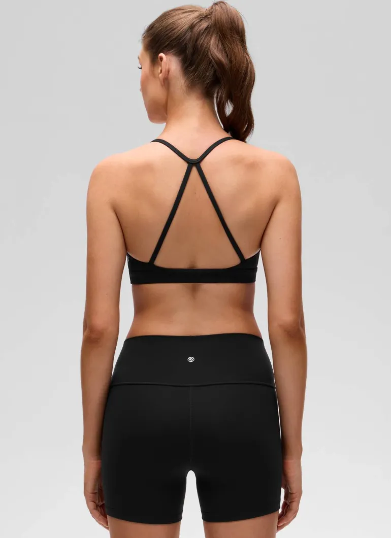 Butterluxe Thin Strap Cross Back Sports Bra