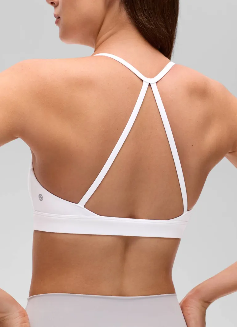 Butterluxe Thin Strap Cross Back Sports Bra