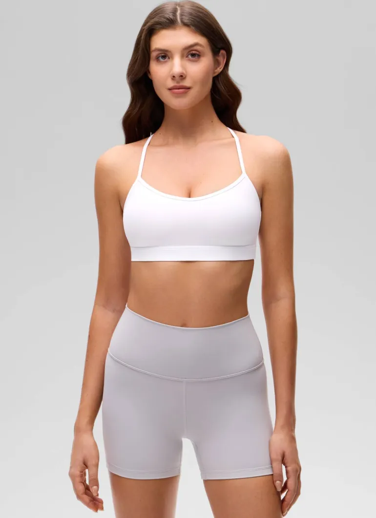 Butterluxe Thin Strap Cross Back Sports Bra