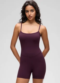 Butterluxe Thin Strap Shorts Bodysuit 4''