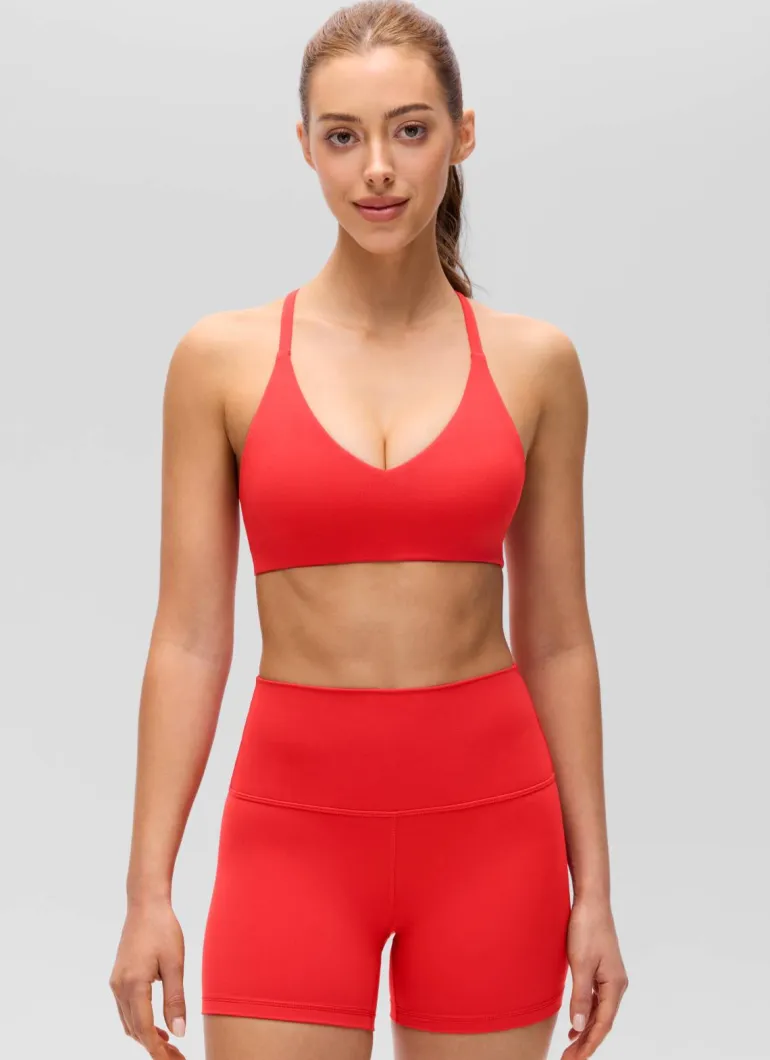 Butterluxe Thin Straps Racerback Sports Bra