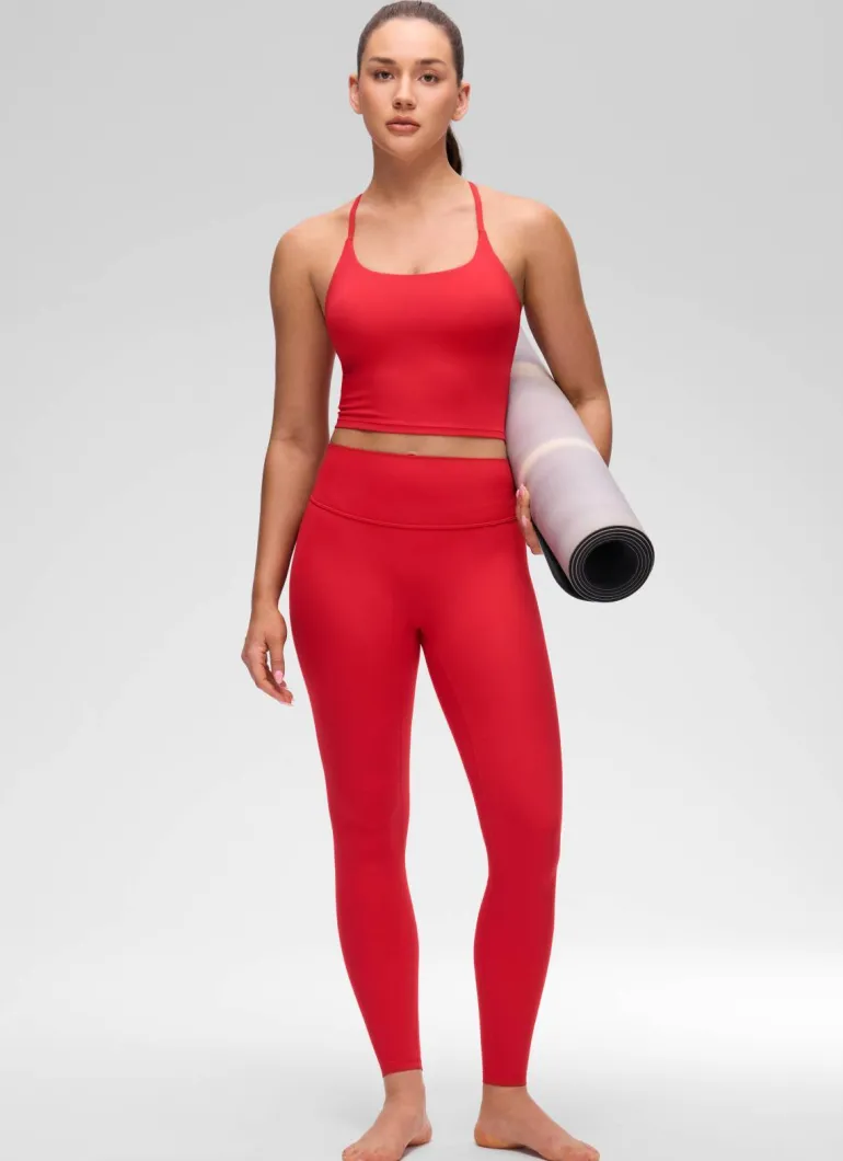 Butterluxe Twist Cross Back Built in Bra Tank