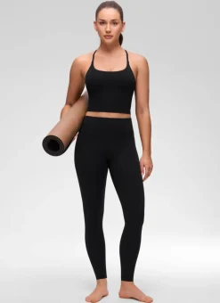 Butterluxe Twist Cross Back Built in Bra Tank
