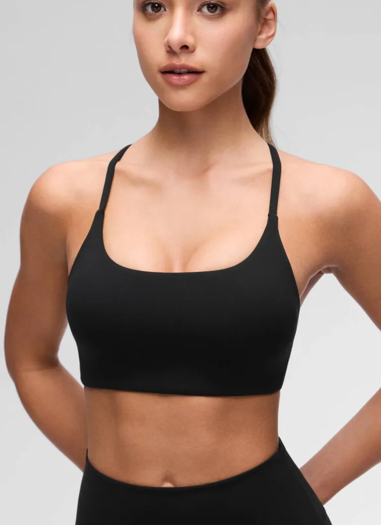 Butterluxe Twist Cross Back Sports Bra