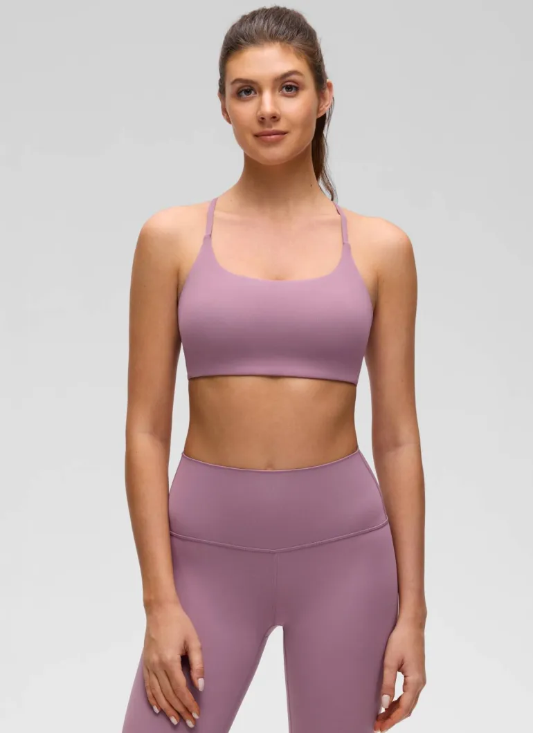 Butterluxe Twist Cross Back Sports Bra