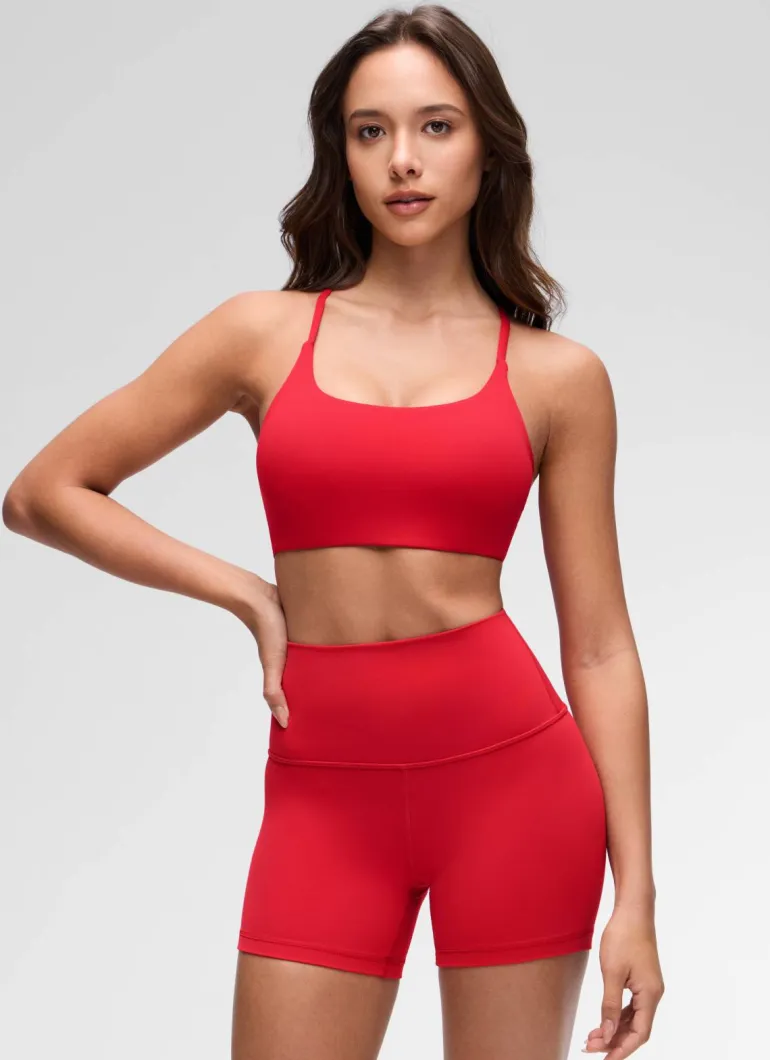 Butterluxe Twist Cross Back Sports Bra