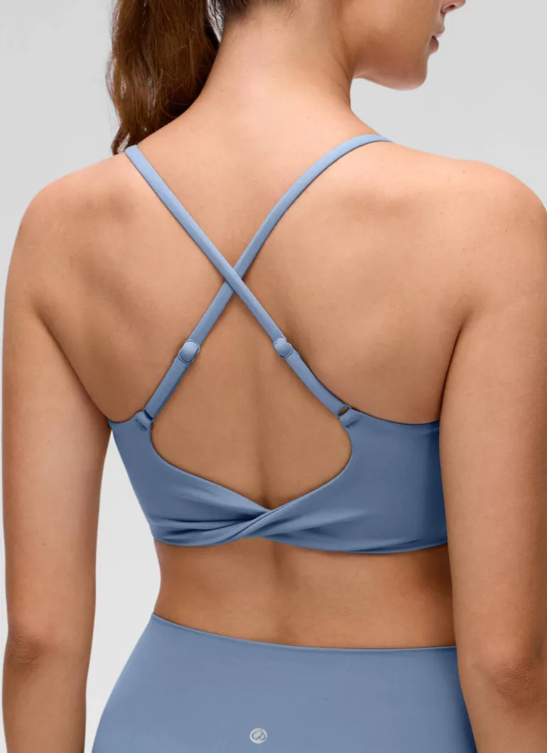 Butterluxe Twist Cross Back Sports Bra